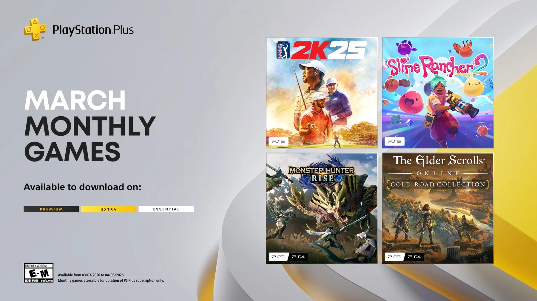 PS Plus March 2026 Games: Essential, Extra & Premium Lineups and Best Picks